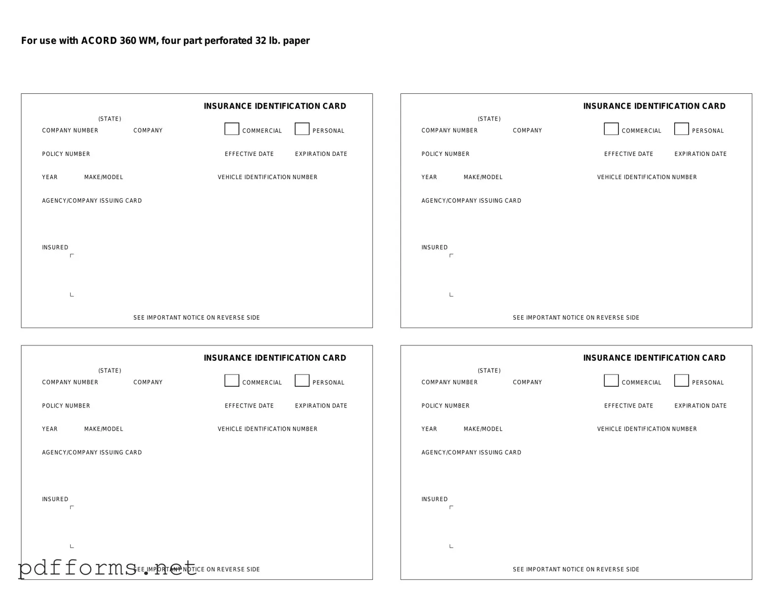 Download Acord 50 WM Template