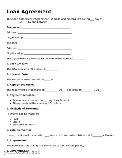 Official Loan Agreement Template