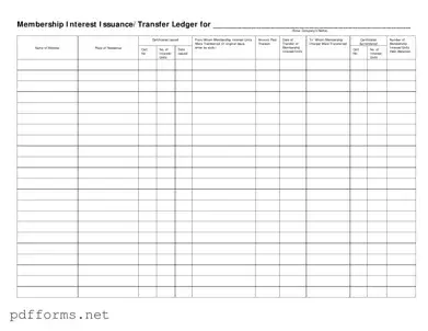 Download Membership Ledger Template