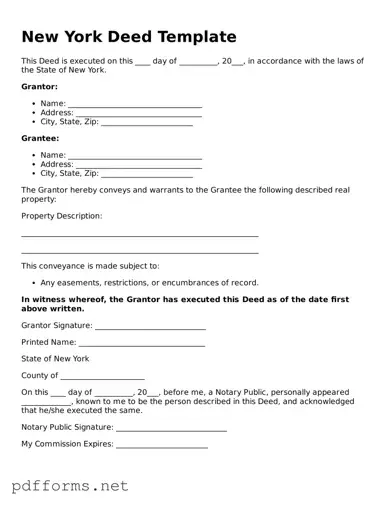 Free  Deed Document for New York