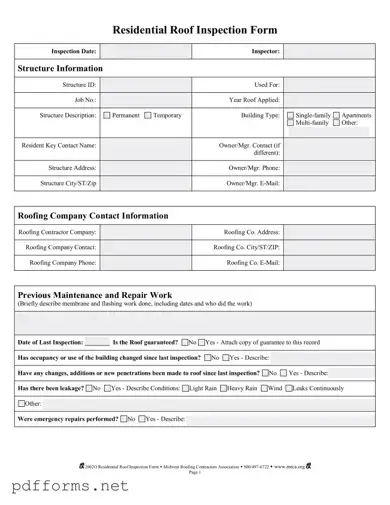Download Roof Inspection Template
