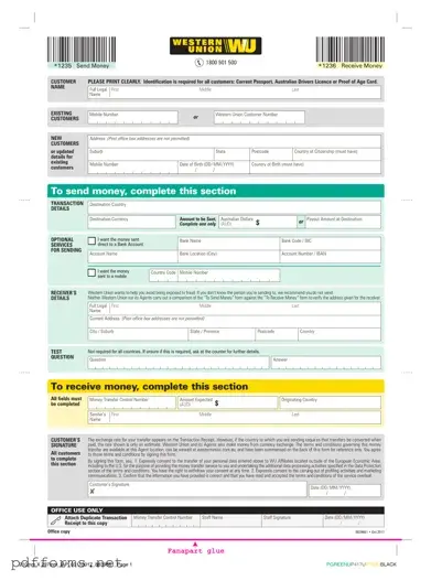 Download Western Union Template