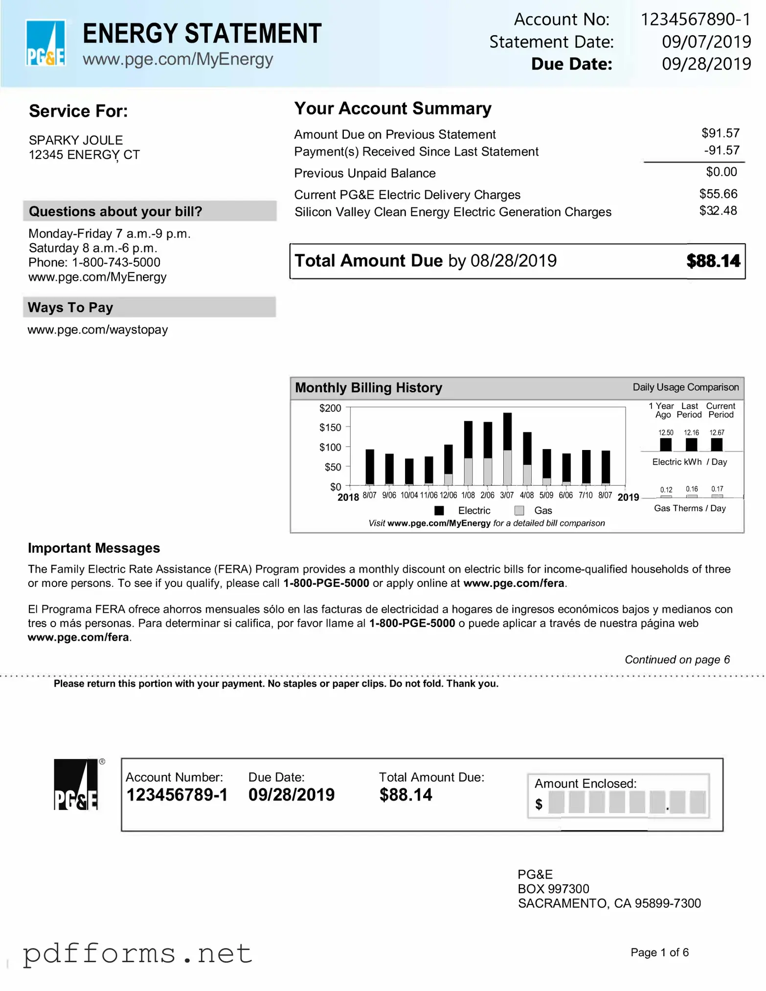 Download Utility Bill Template